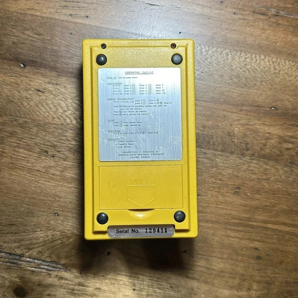 VTG Calfax data brain II calculator yellow/olive color - Picture 7 of 12